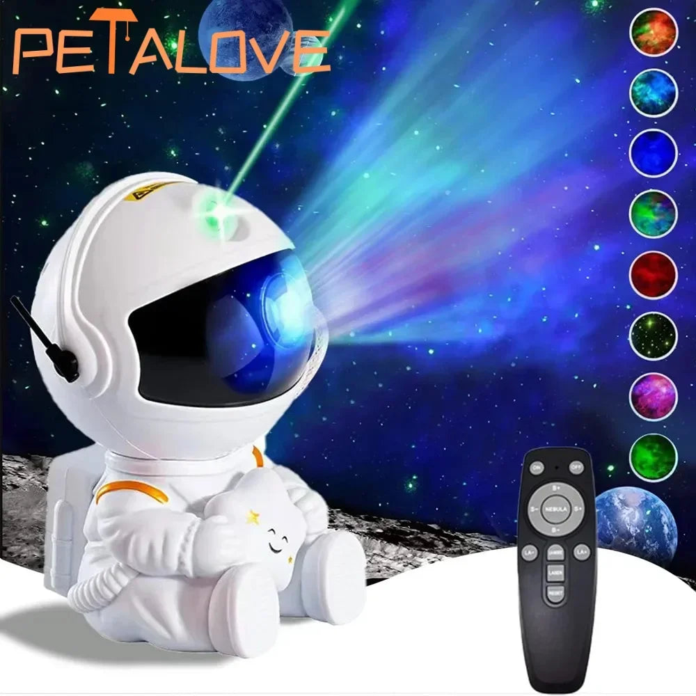 Astronaut Galaxy Projector Sitting