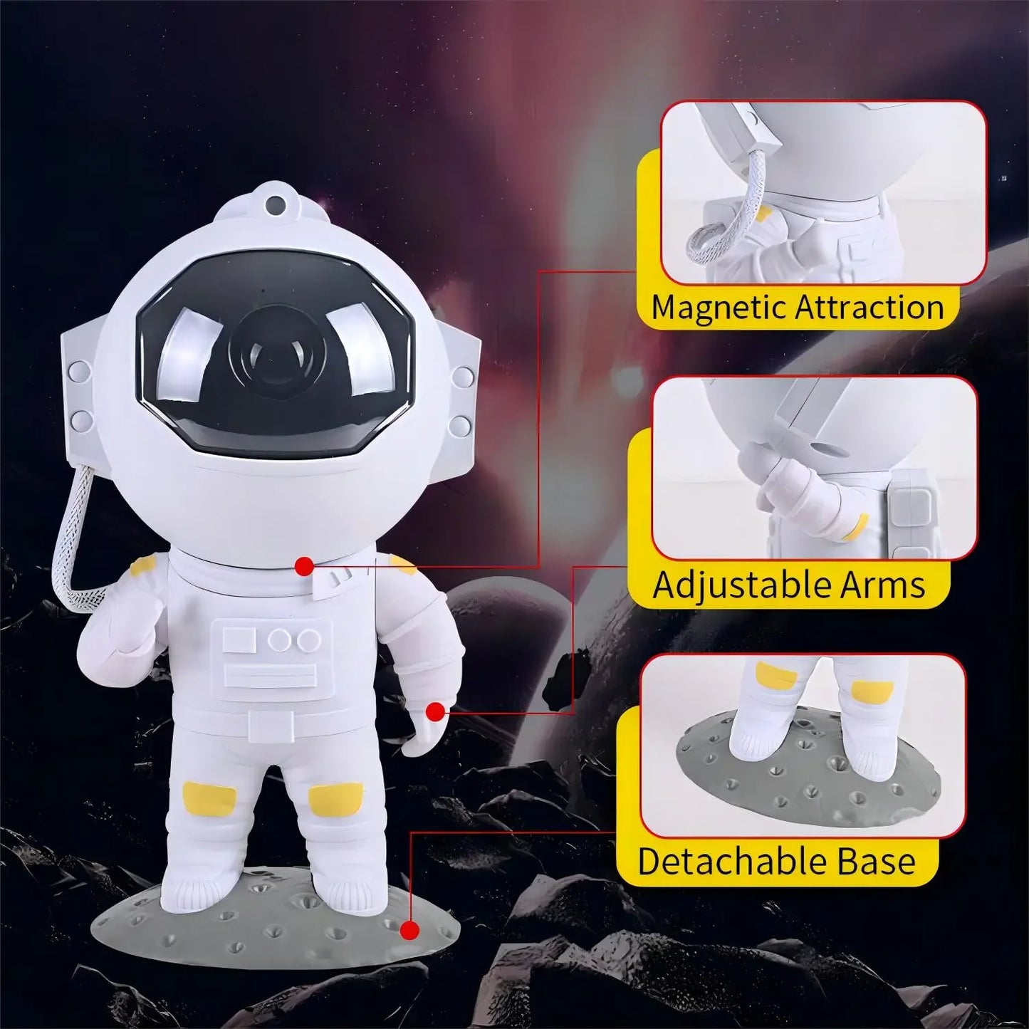 Astronaut Galaxy Projector Standing